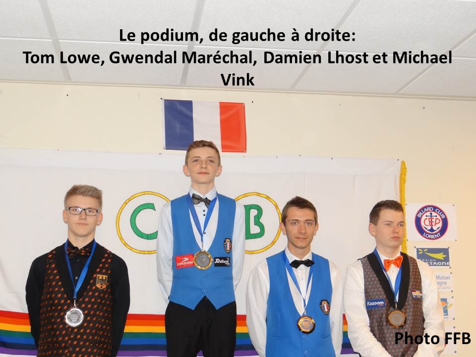 podium ce 3b cadets avril 2014 1