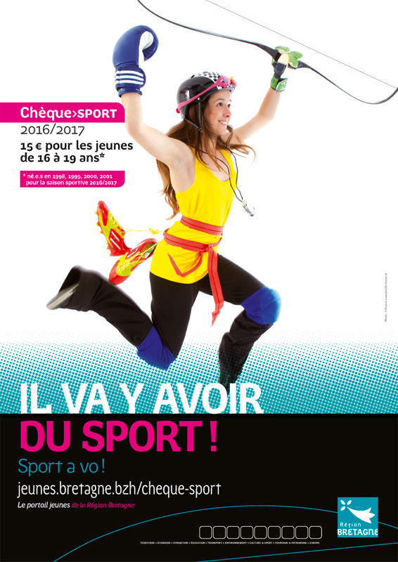 visuel affiche cheque sport 2016
